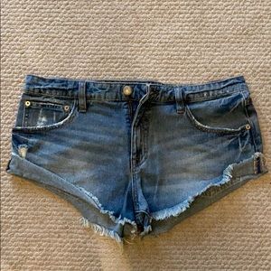 Free people jean shorts
